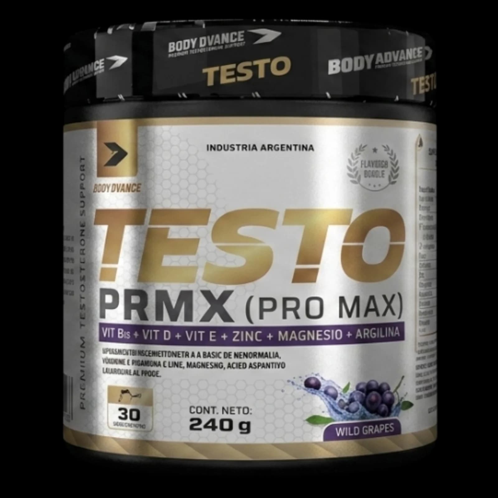 Body Advance Testo PRMX Pro Max 240g — frente