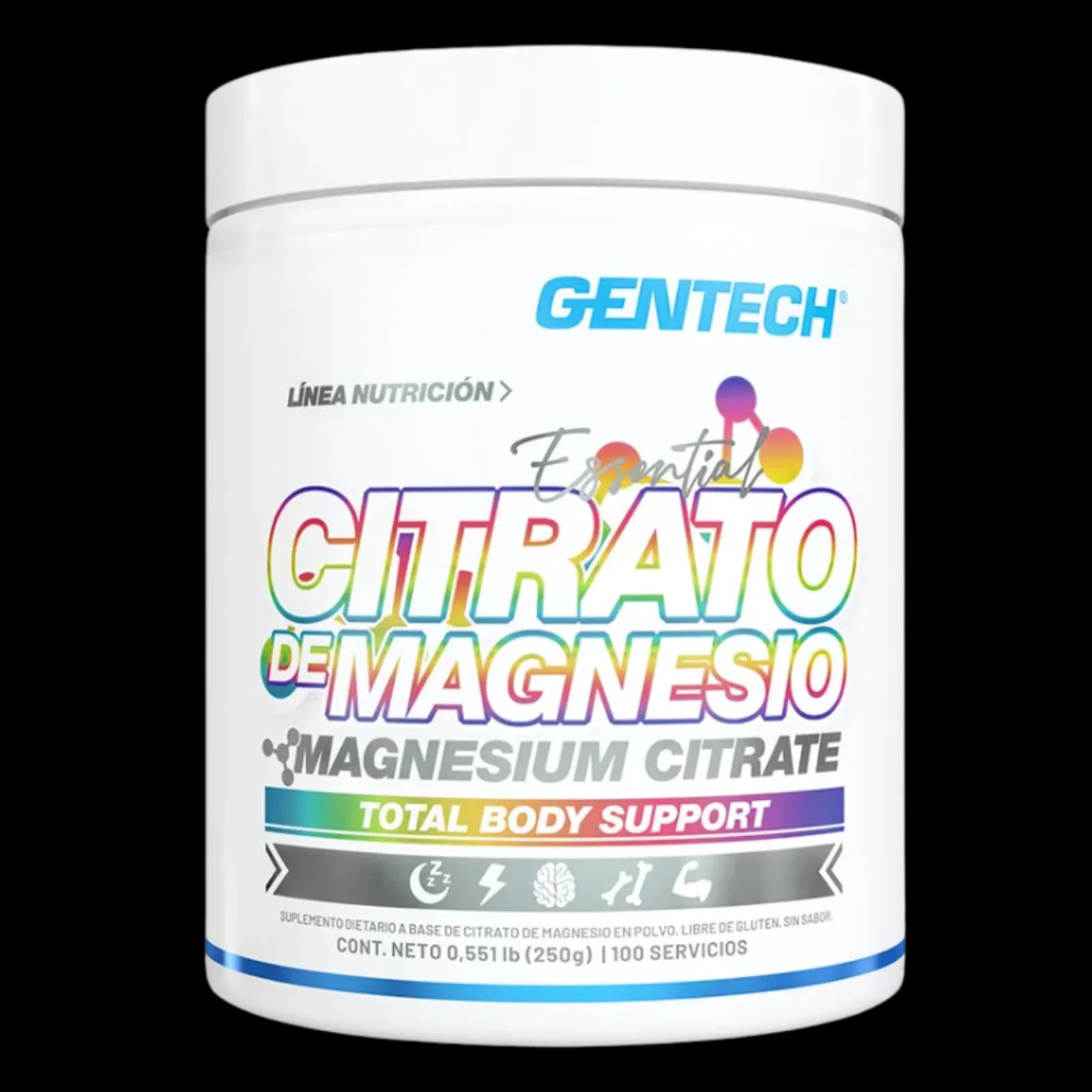 Gentech Citrato de Magnesio 250g