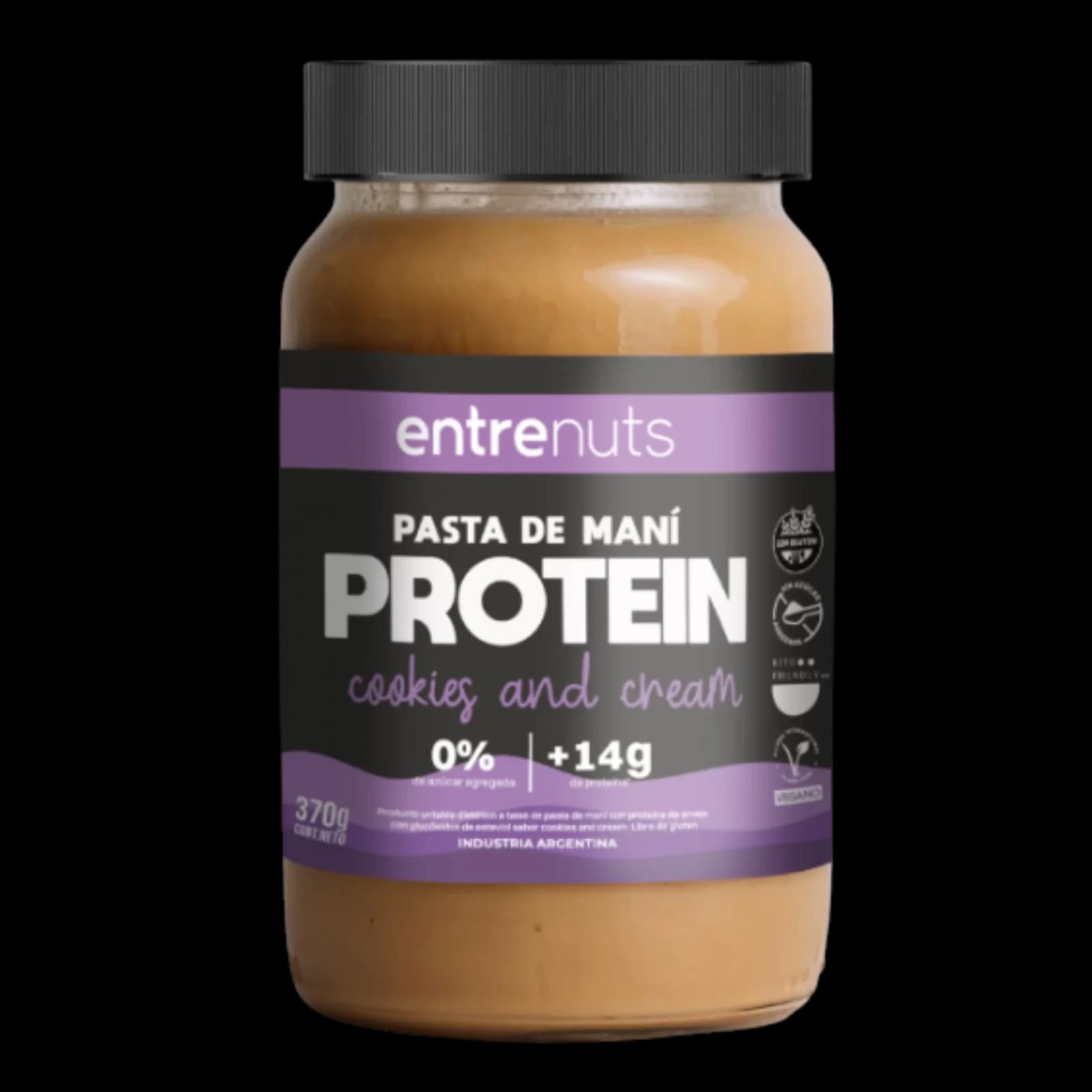 Entrenuts Cookies and Cream Pasta Maní Protein 370g