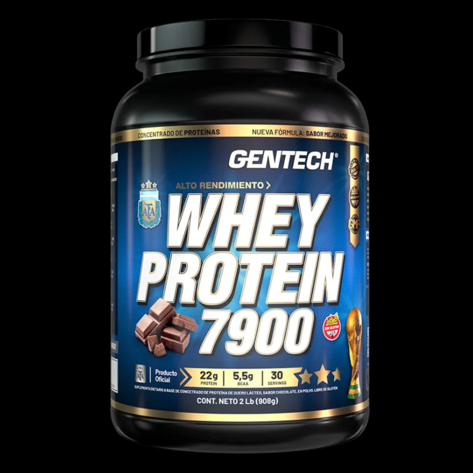 Gentech Whey Protein 7900 AFA 2Lb Chocolate