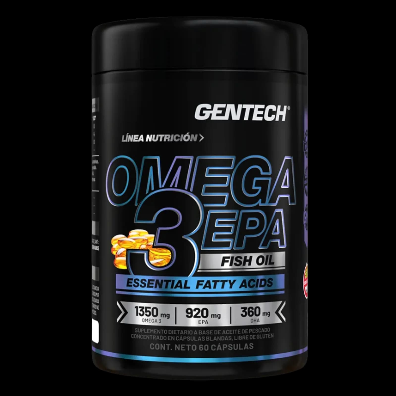 Gentech Omega 3 Fish Oil 60 cápsulas