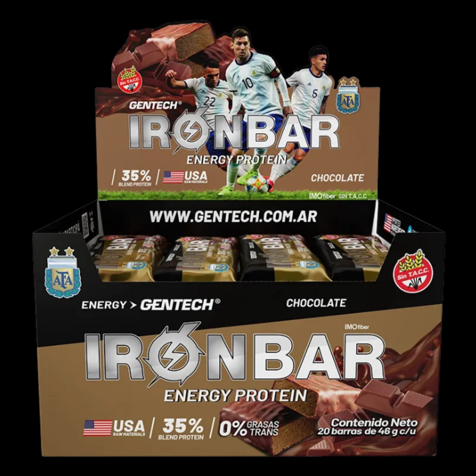 Gentech IronBar Chocolate Caja 20