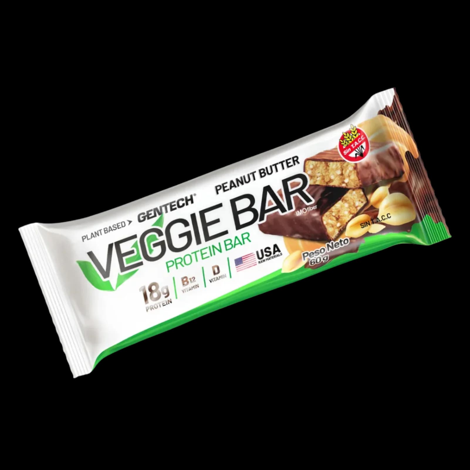 Gentech Veggie Bar Peanut Butter
