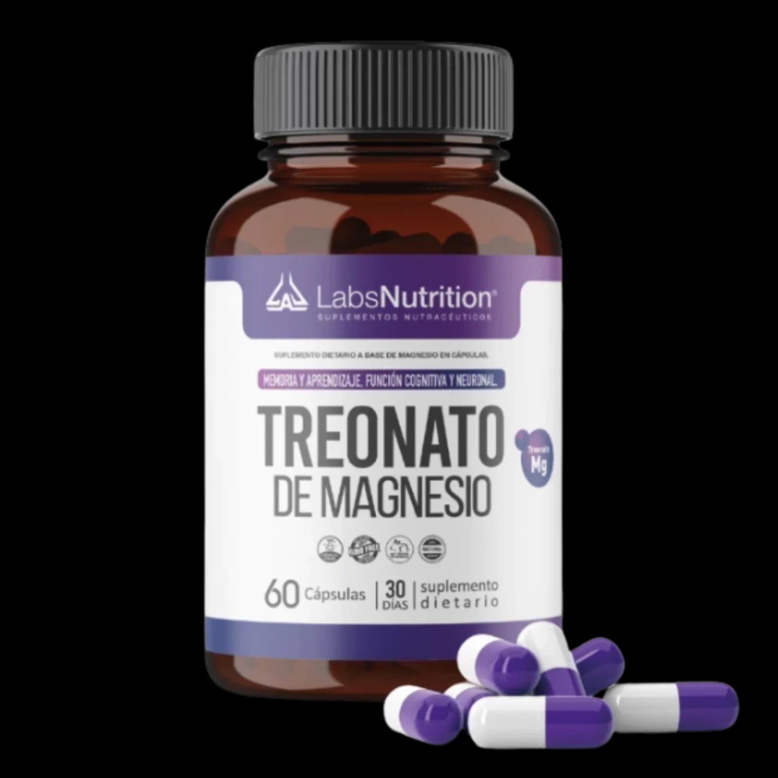 Labs Nutrition Treonato de Magnesio 60 cápsulas