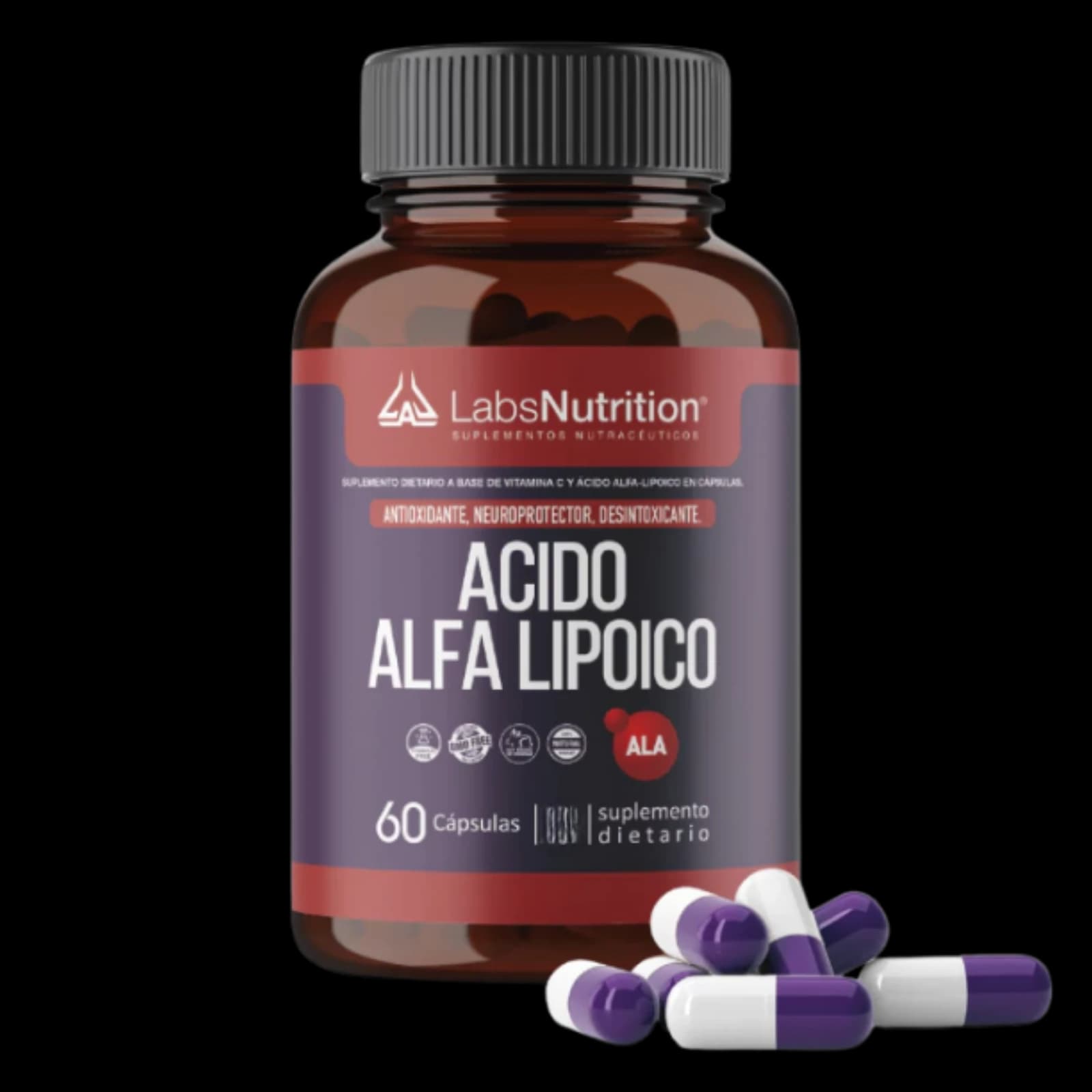 Labs Nutrition Ácido Alfa Lipoico - 60 cápsulas