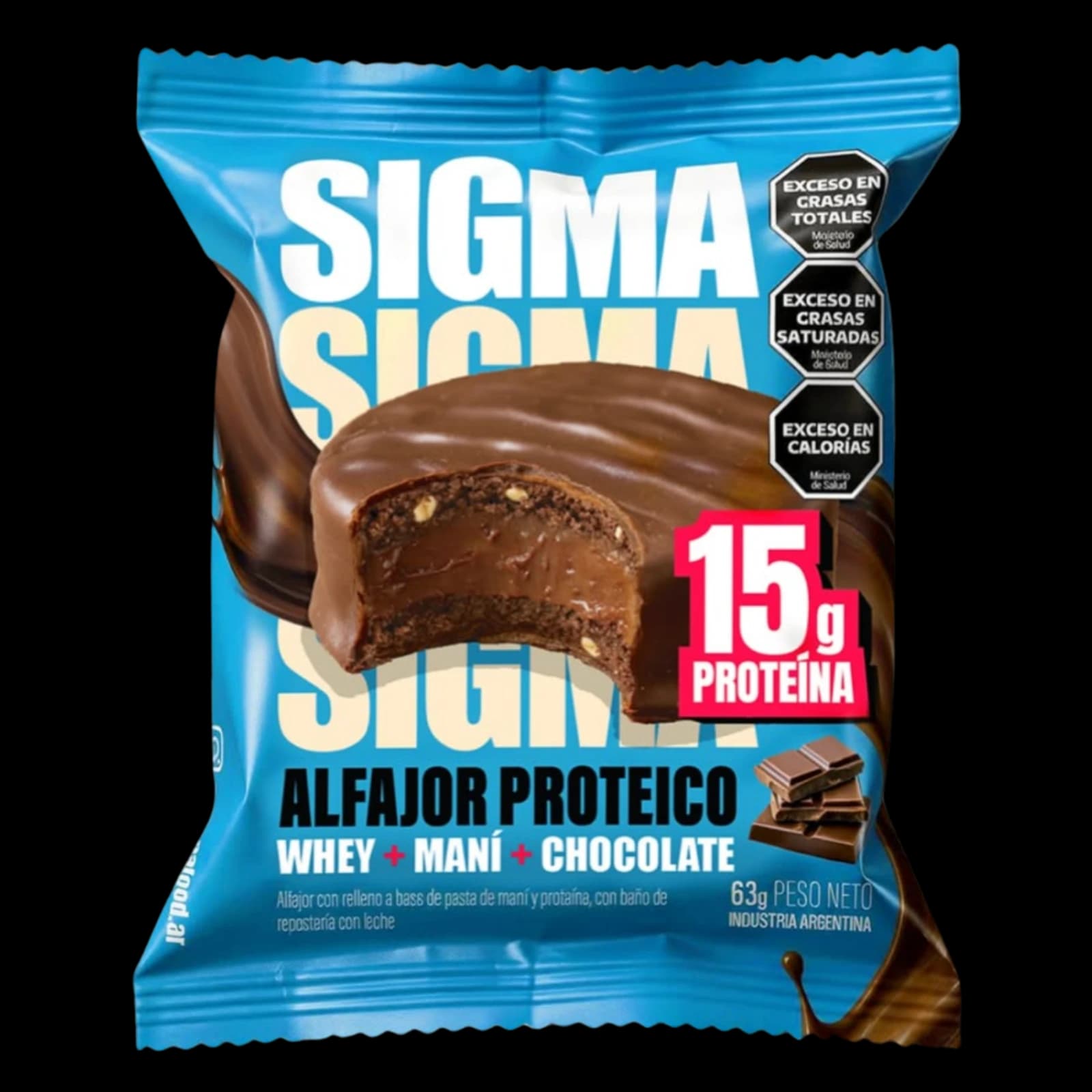 Sigma Alfajor Proteico 15g proteína - 1 unidad