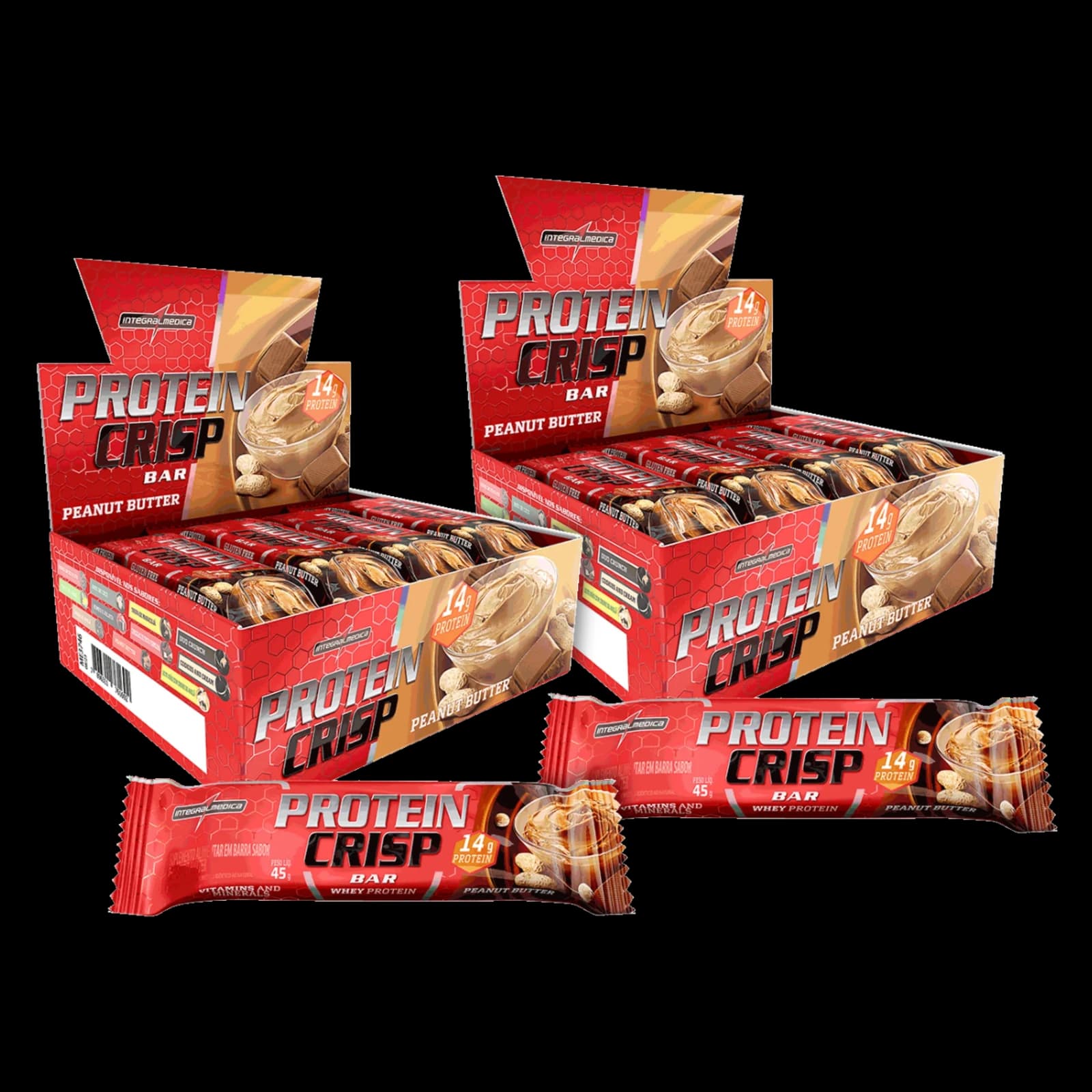 Combo Integral Medica Protein Crisp Bar - Caja 12 unidades x2