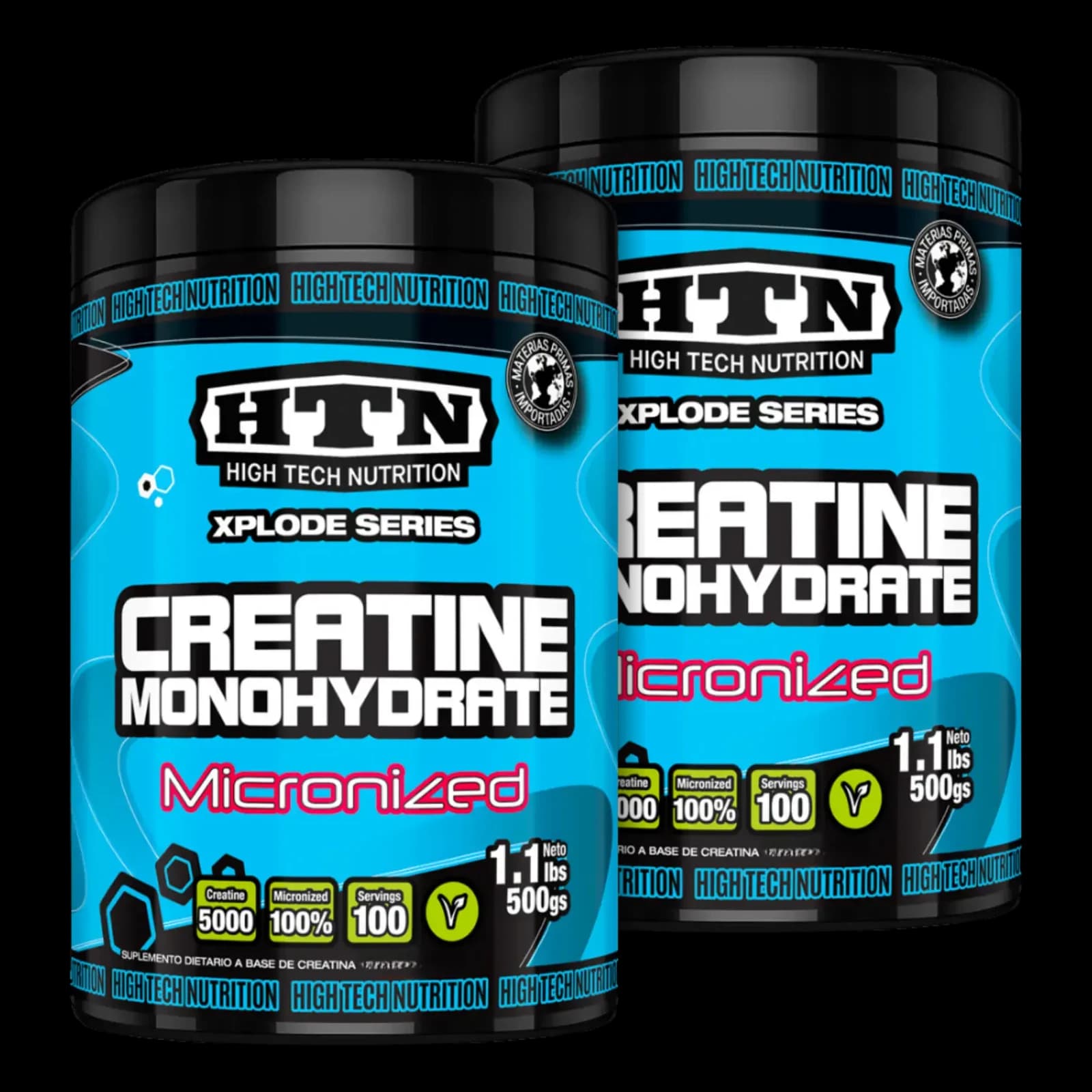 Combo HTN Creatina Monohidrato Micronizada 500g x2