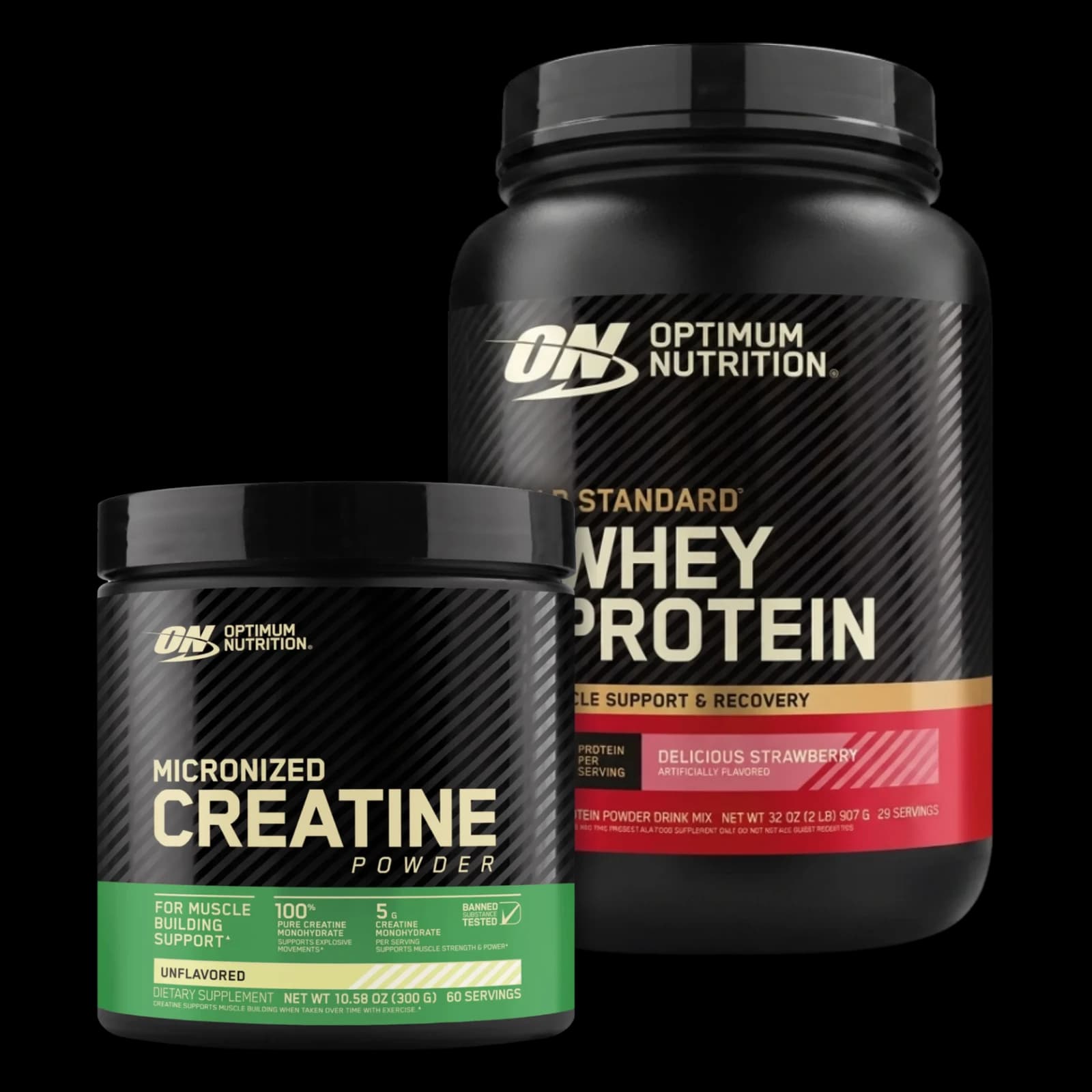 Combo Optimum Nutrition Whey Protein 100% 2Lb + Creatina 300g
