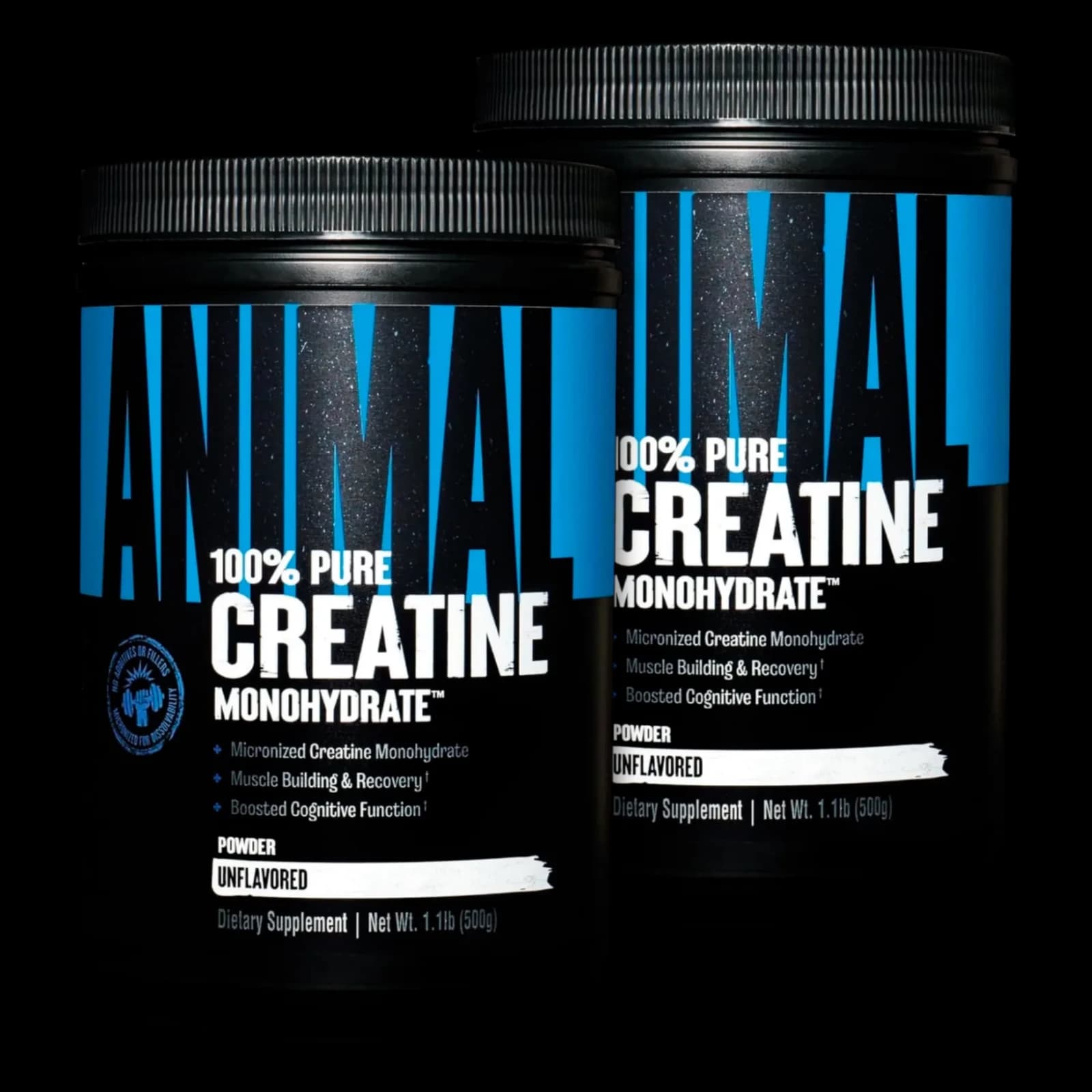 Combo Animal Creatina Monohidrato Micronizada 500g Universal Nutrition x2