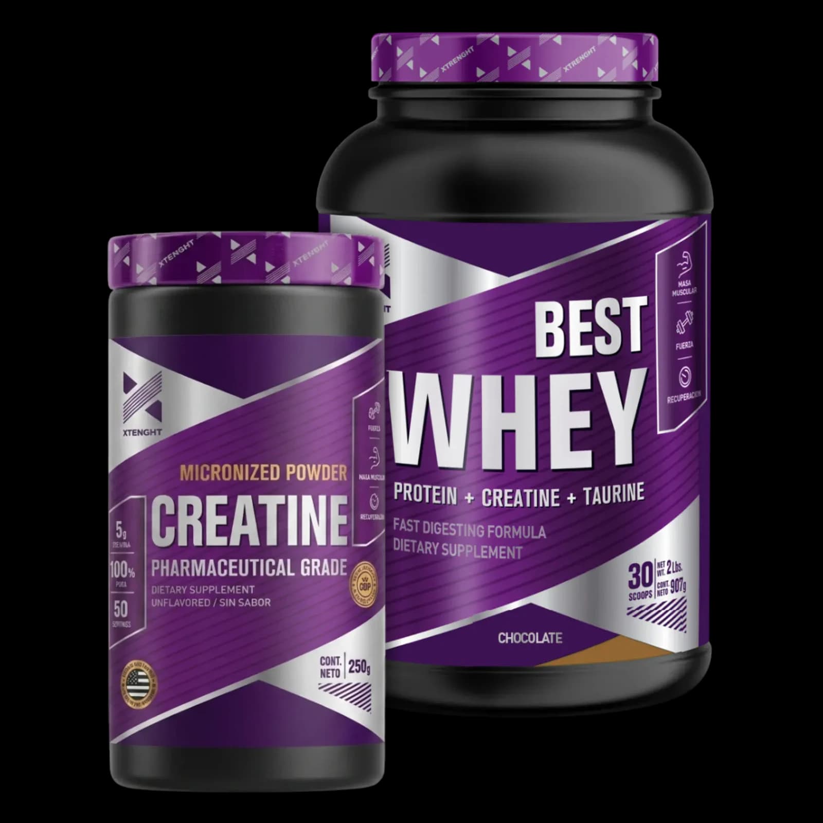 Combo Xtrenght Best Whey Protein 2lbs + Creatina 250g