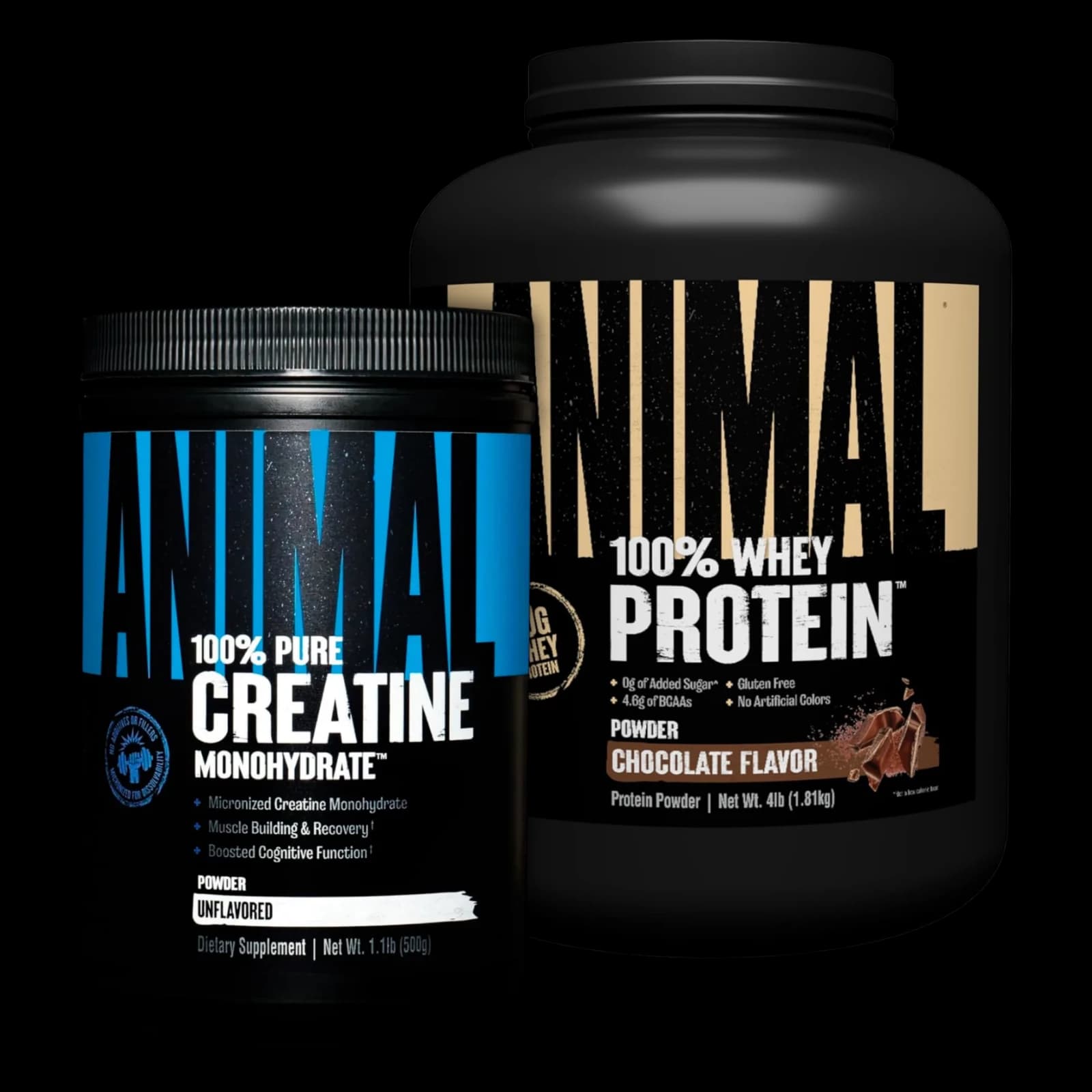 Combo Animal Whey Protein 4lbs Universal Nutrition + Creatina 500g