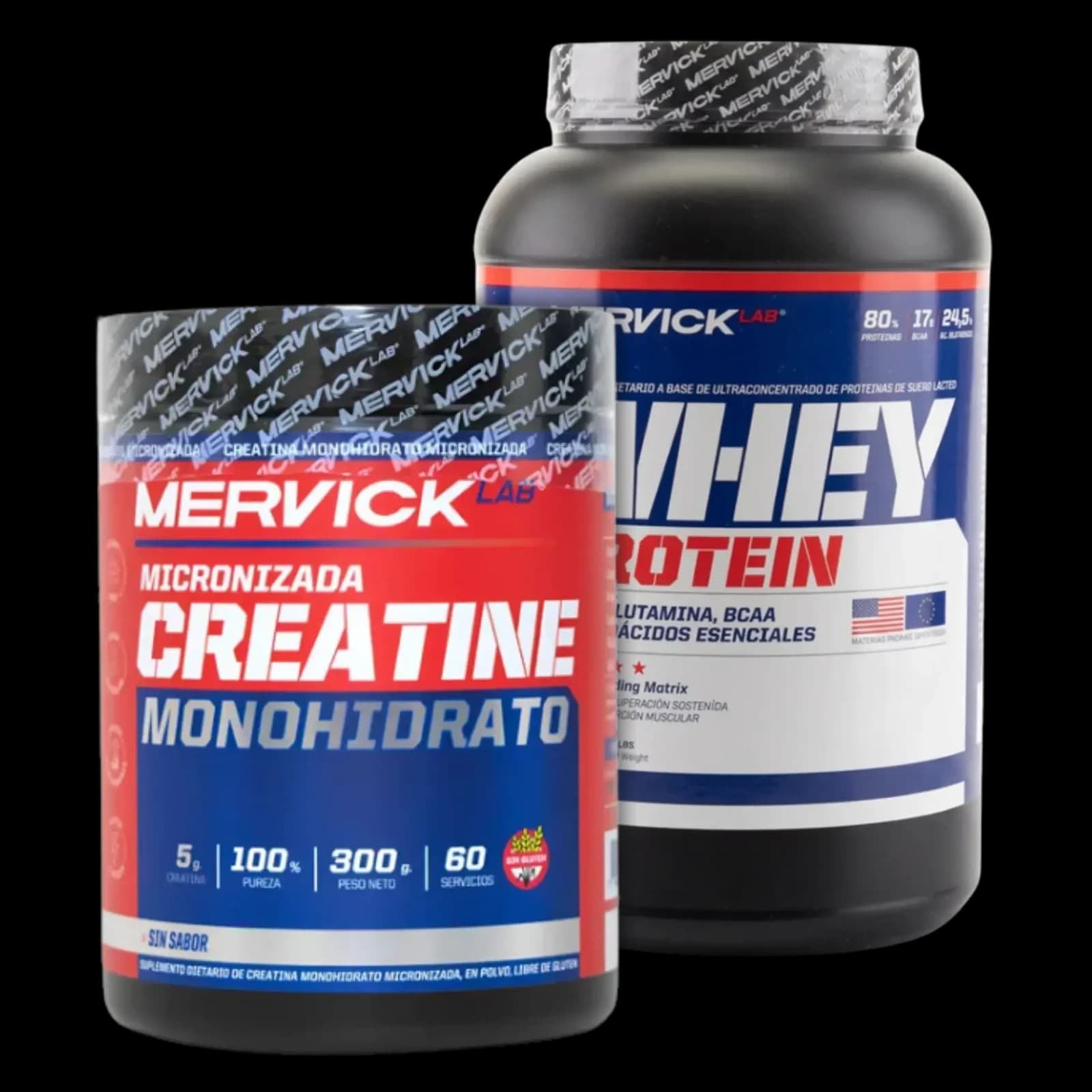 Combo Mervick Whey Protein 2lbs + Creatina 300g