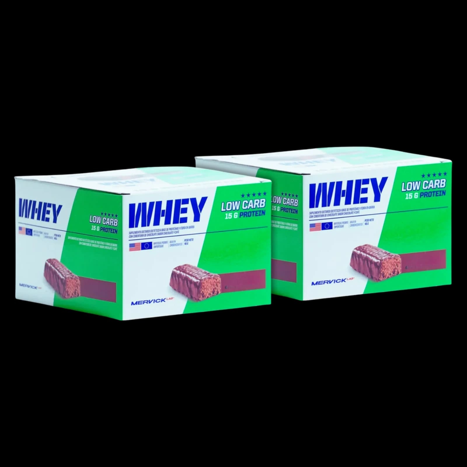 Combo Mervick Low Carb Protein Bar 46g - Caja 12 unidades x2