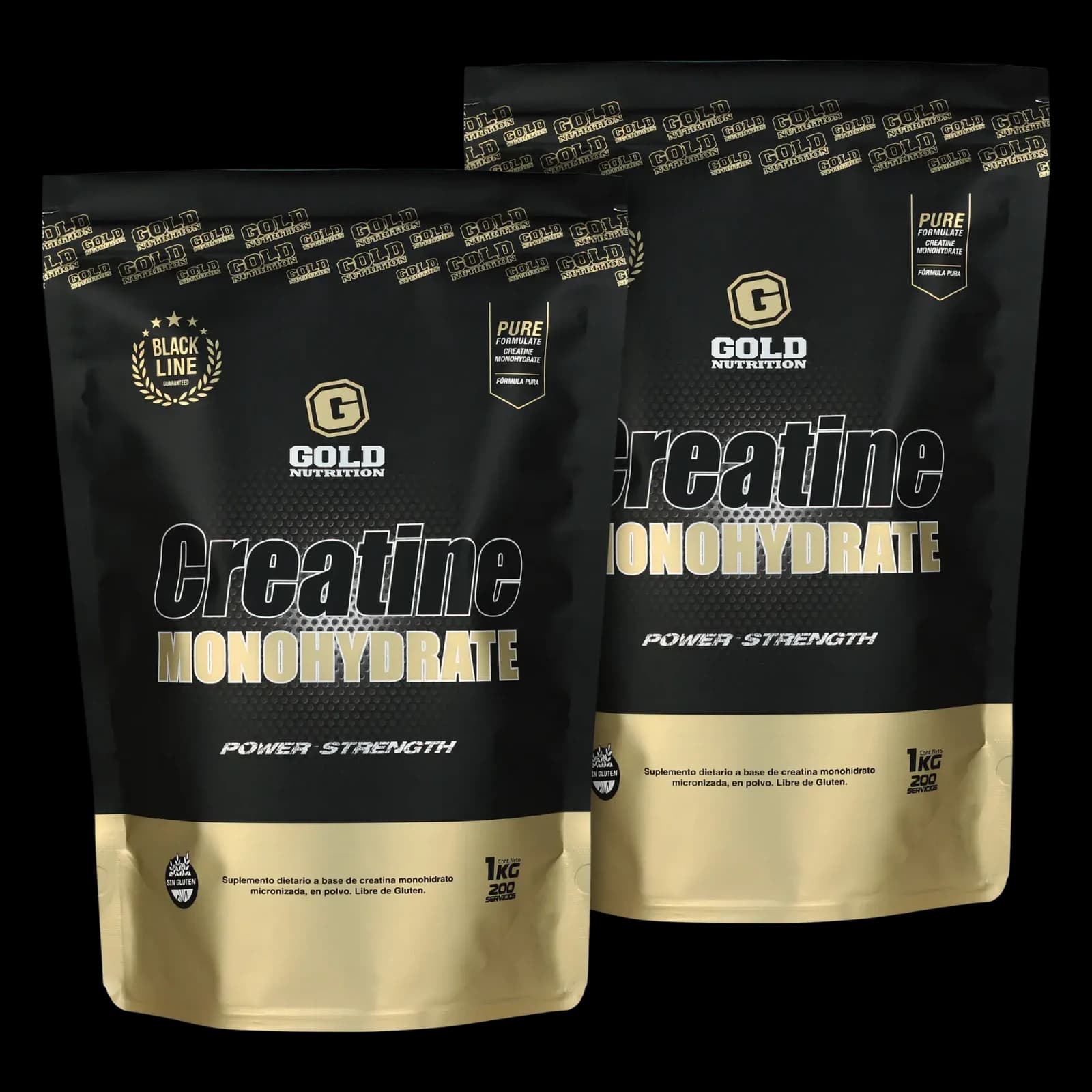 Gold Nutrition Creatina Monohidrato Micronizada 1kg x2