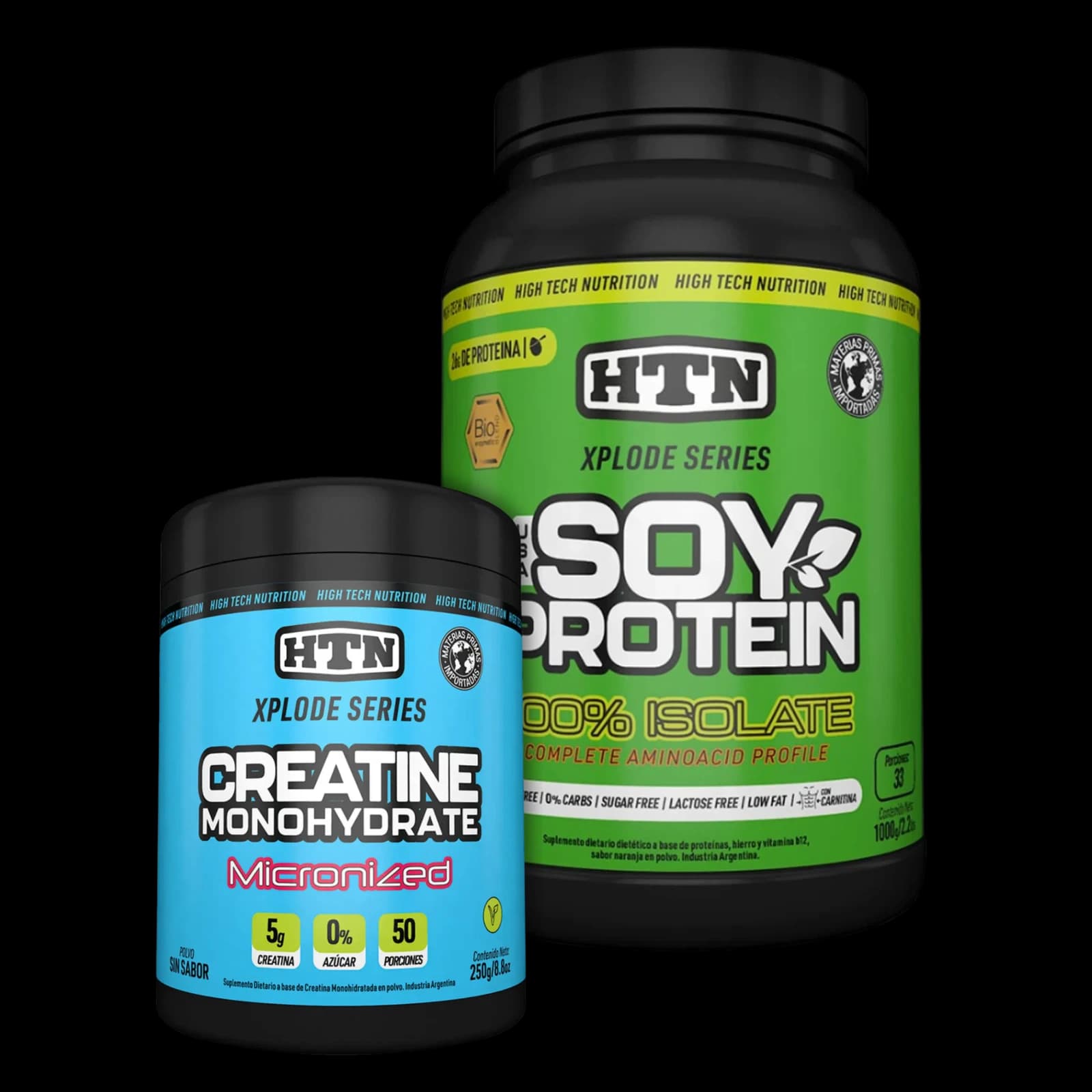 Combo HTN SOY Protein Vegetal 1kg + Creatina 250g