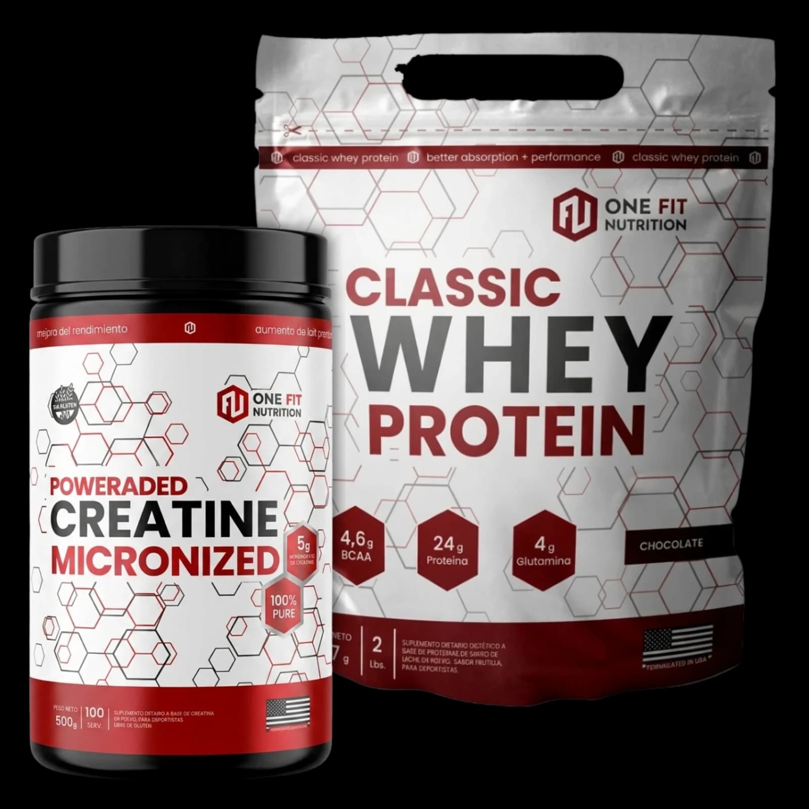 Combo One Fit Whey Protein 2Lb + Creatina 500g