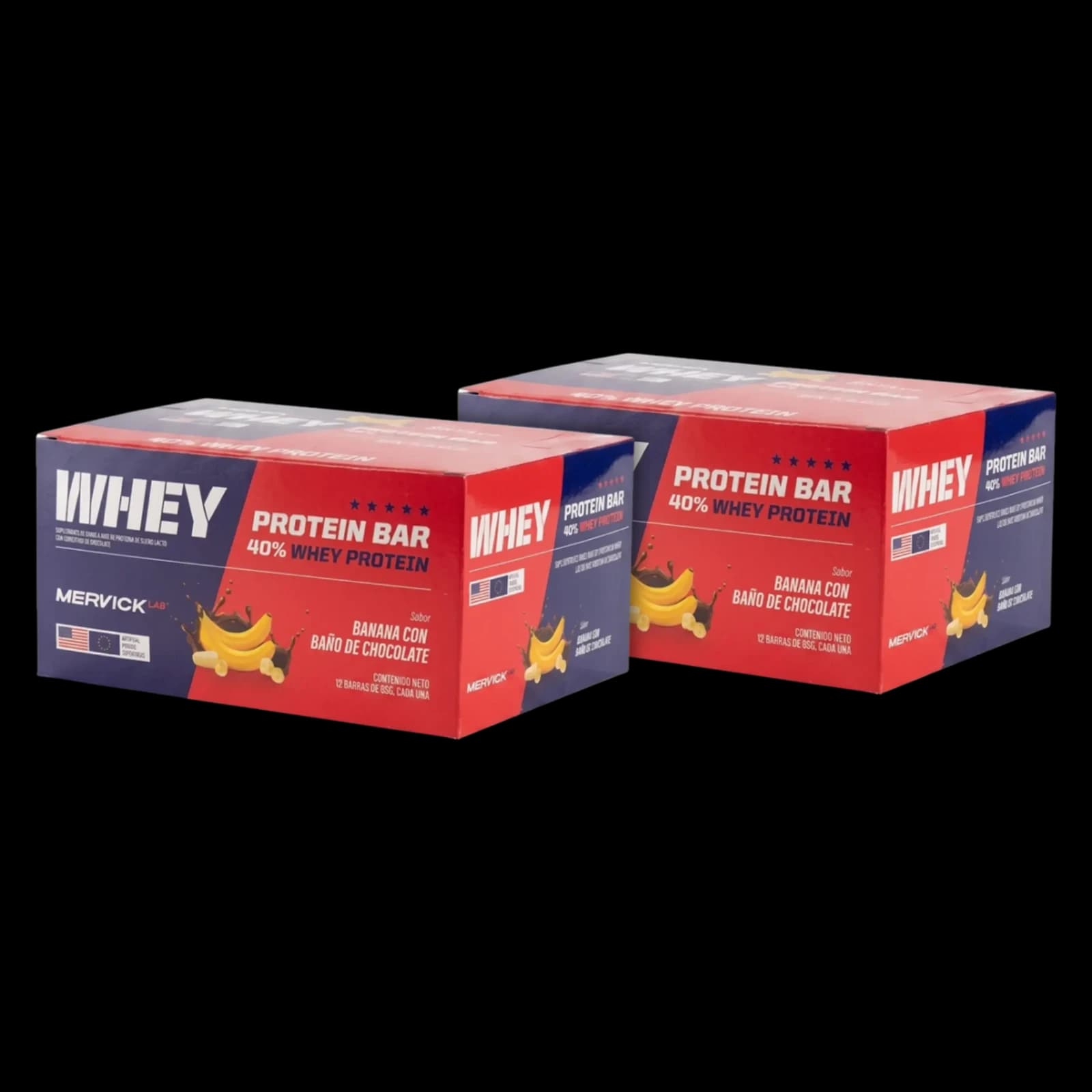 Combo Mervick Protein Bar 65g - Caja 12 unidades x2