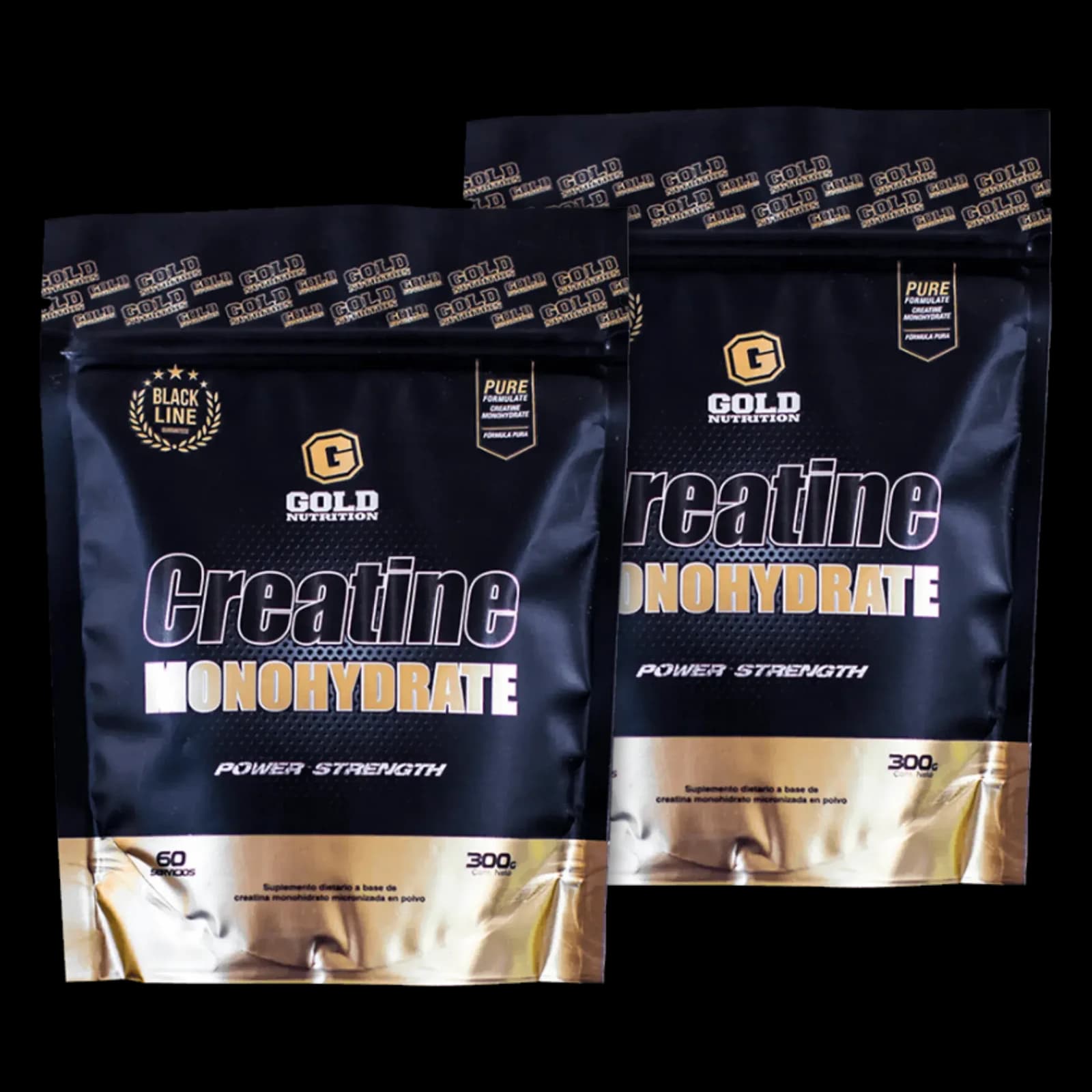 Combo Gold Nutrition Creatina Monohidrato Micronizada 300g x2