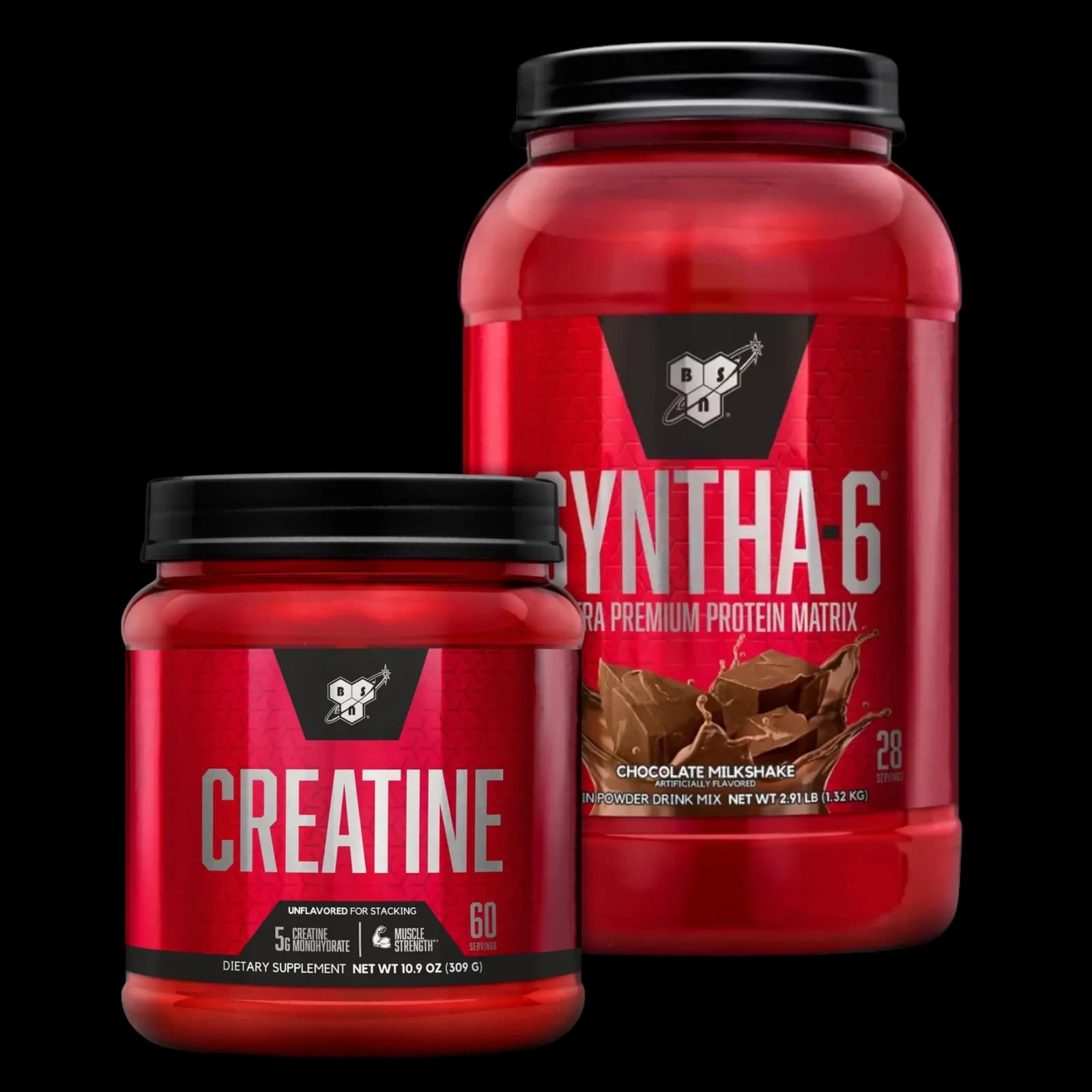 Combo BSN Syntha 6 Whey Protein 2.91lbs + Creatina 309g