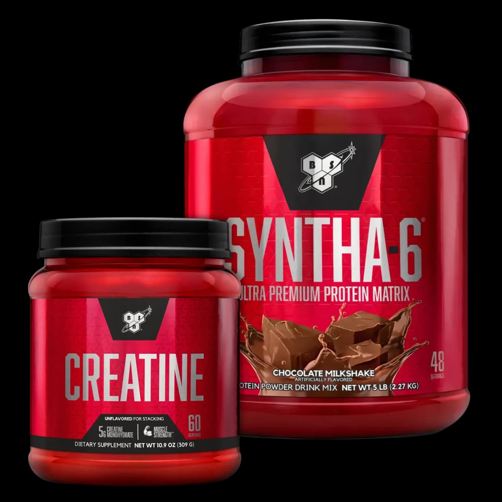 Combo BSN Syntha 6 Whey Protein 5lbs + Creatina 309g