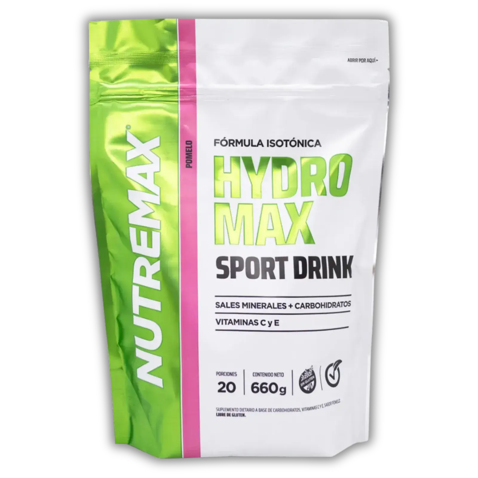 Nutremax Hydromax Bebida Isotónica en Polvo 660g — imagen 1