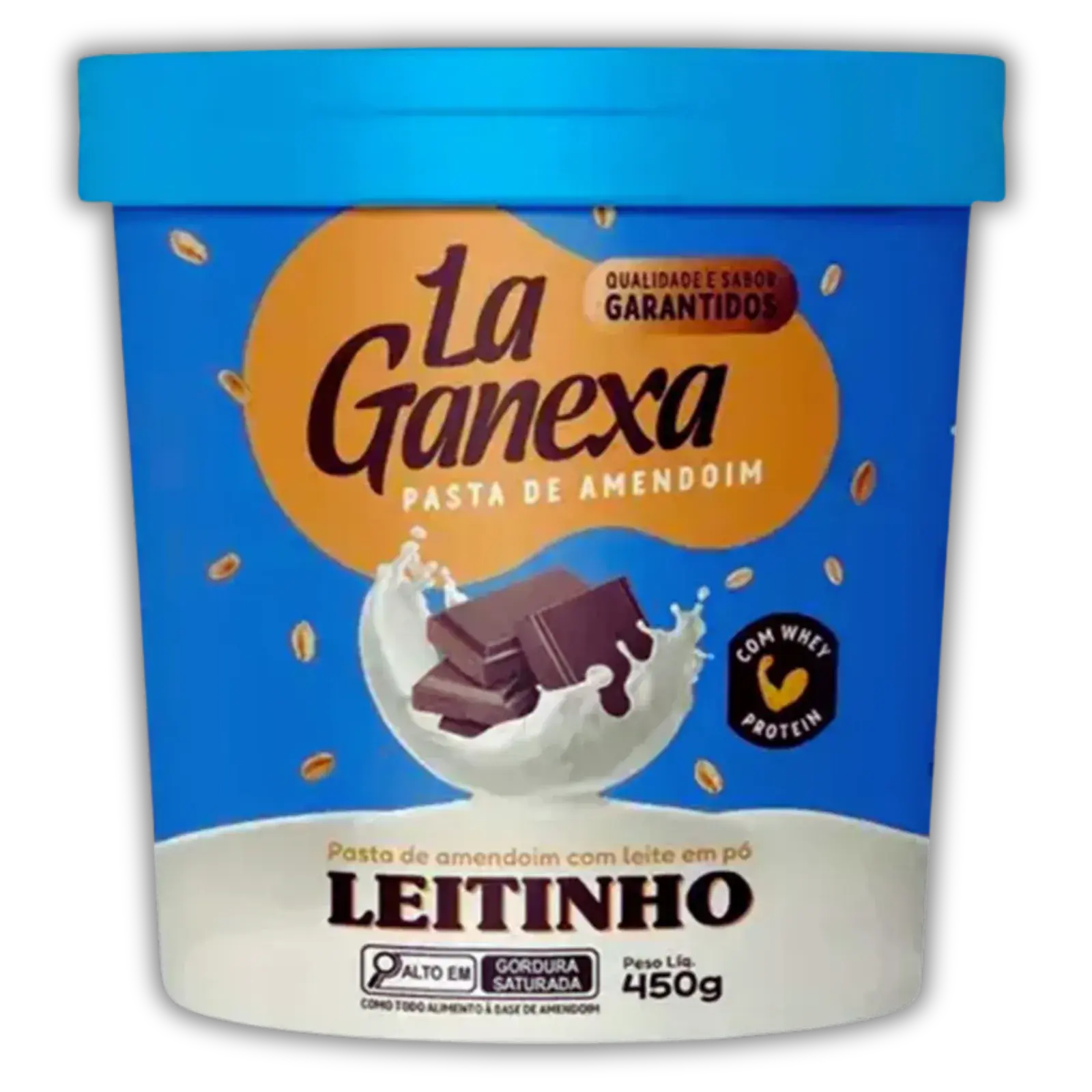 La Ganexa Pasta Mani Leitinho con Whey Protein 450g — imagen 1