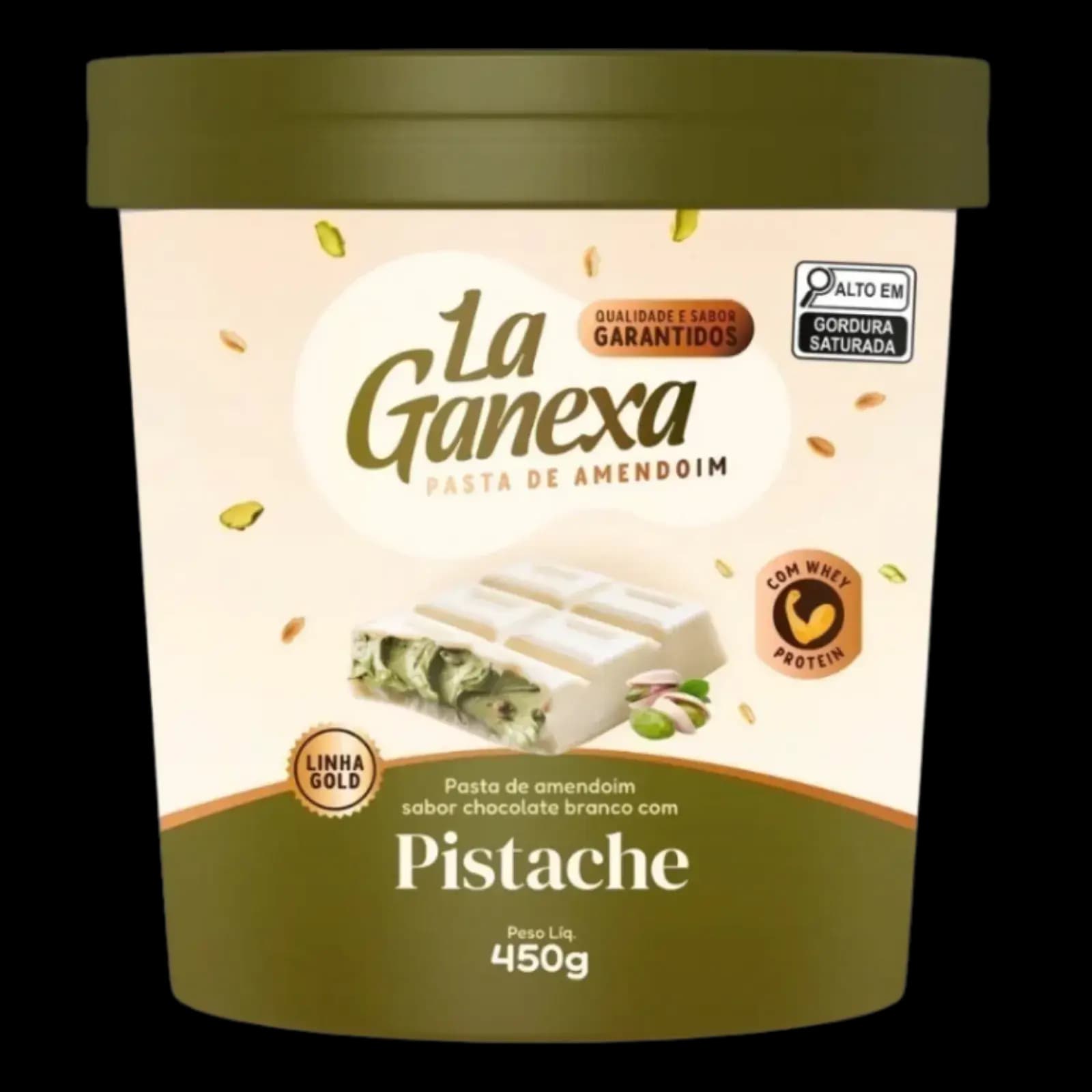 La Ganexa Pasta Mani Pistacho con Whey Protein 450g — imagen 1