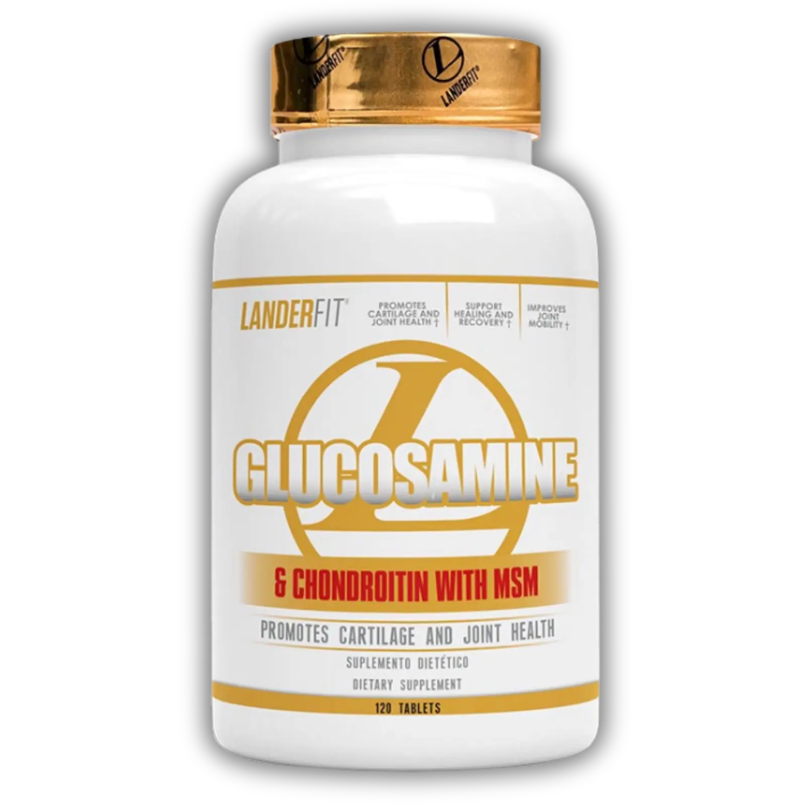 Landerfit Glucosamine & Chondroitin con MSM – 120 comprimidos — imagen 1