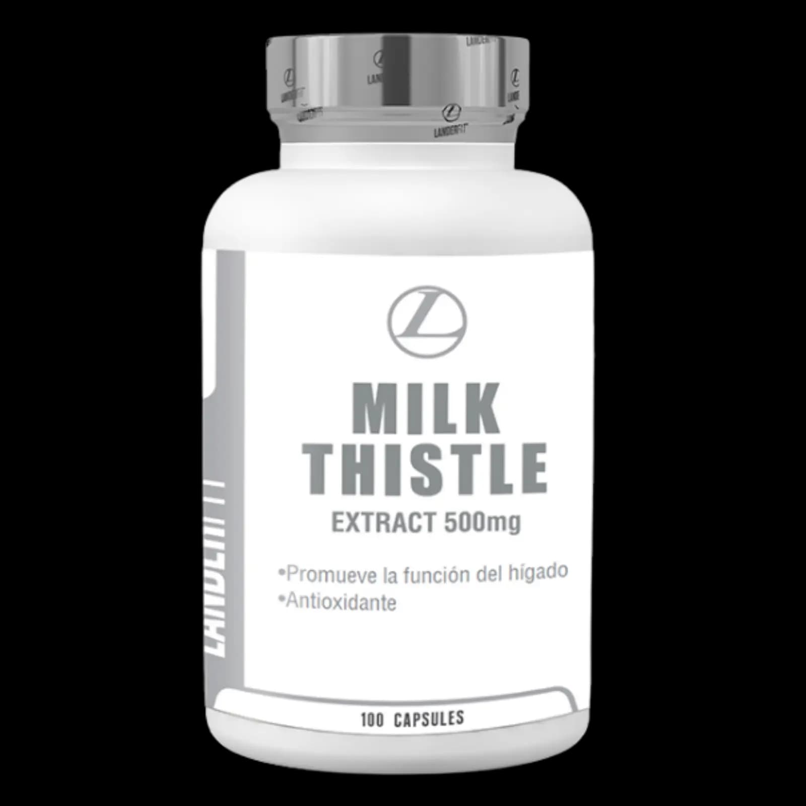 Landerfit Milk Thistle Cardo Mariano Silimarina 500 – 100 cápsulas — imagen 1