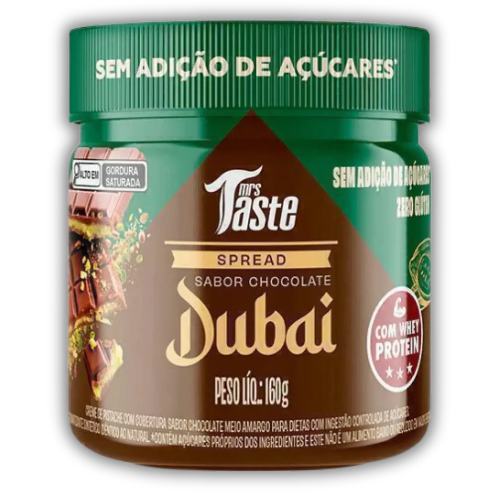 Mrs Taste Crema Untable Dubai con Whey Protein 160g — imagen 1