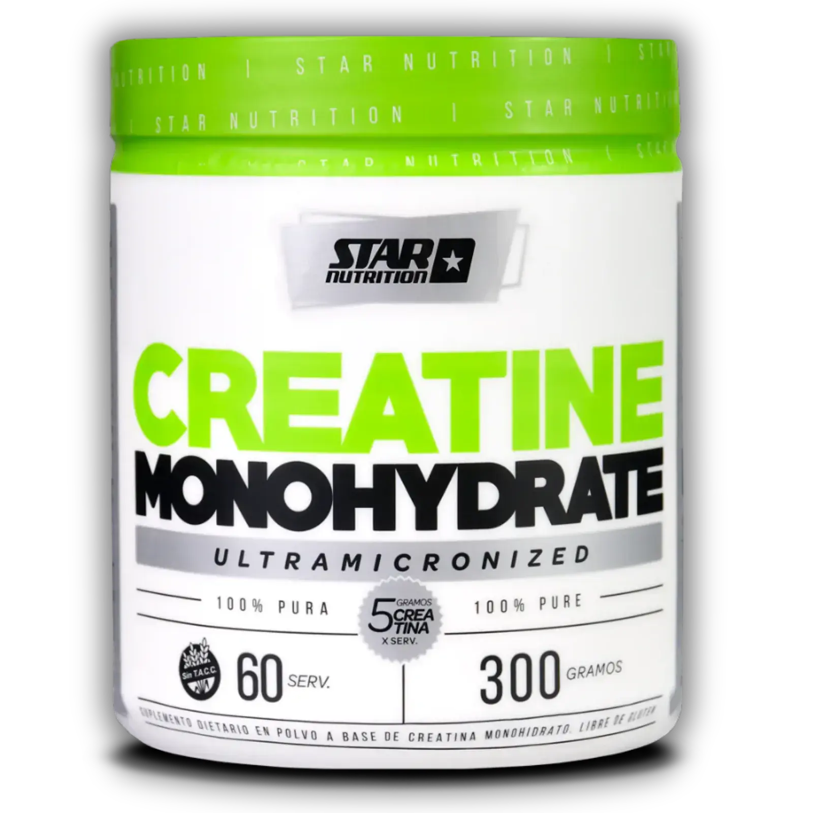 Star Nutrition Creatina Monohidrato Pote 300g — imagen 1