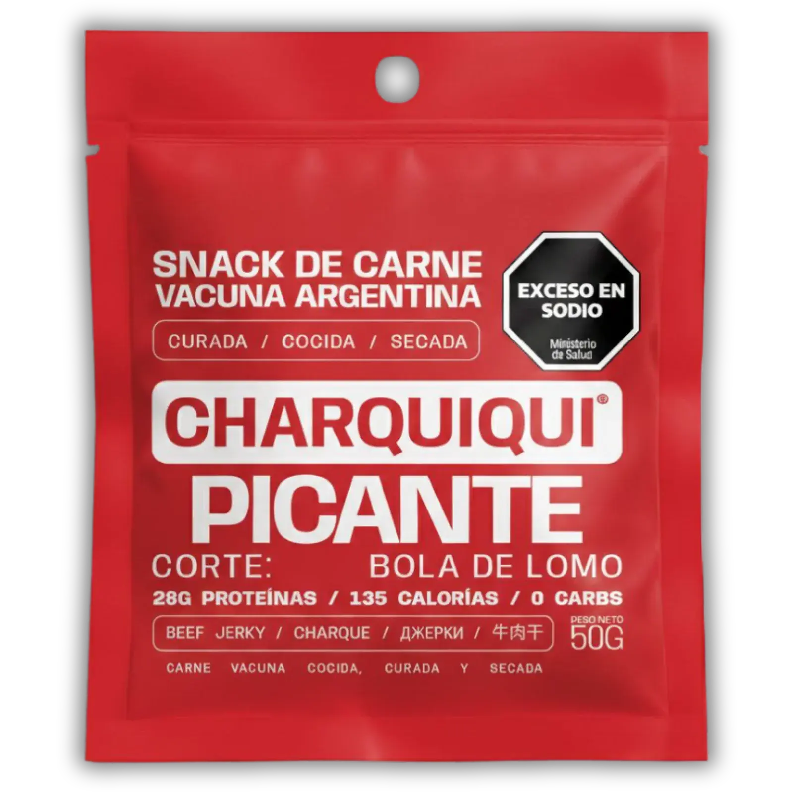 Charquiqui Carne Secada Picante 50g — imagen 1