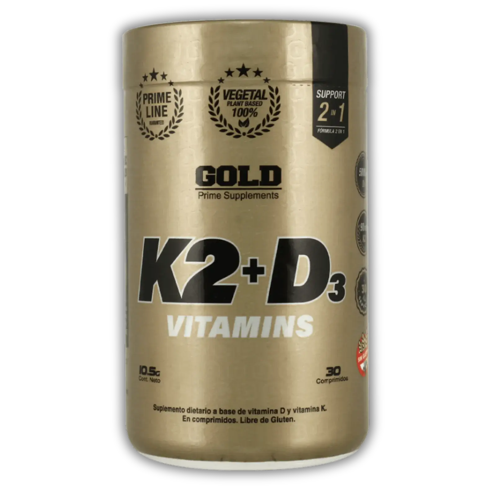 Gold Nutrition K2+D3 Vitaminas 30 servicios — imagen 1