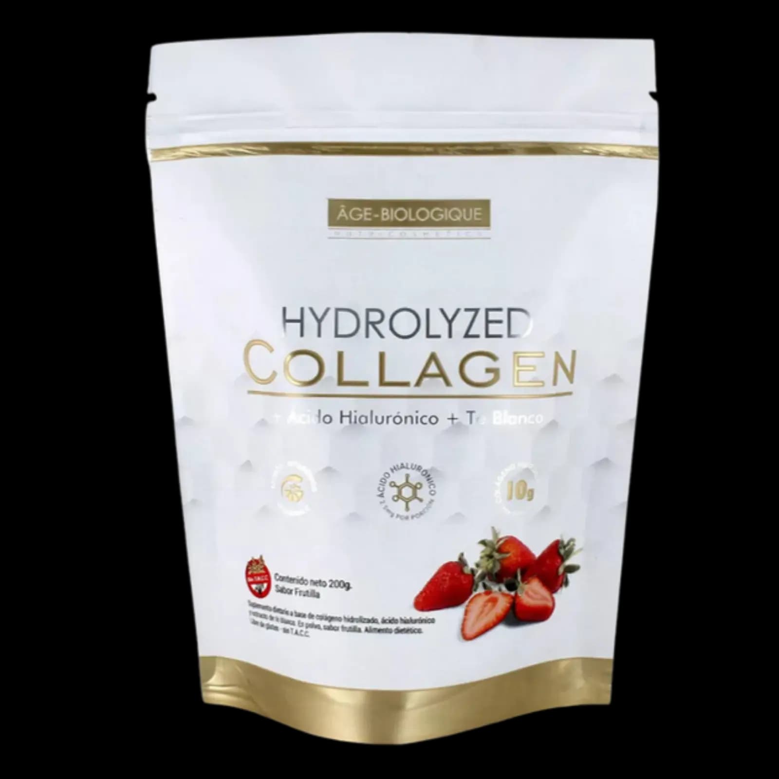Age Biologique Colágeno Frutilla Hidrolizado 200g — imagen 1