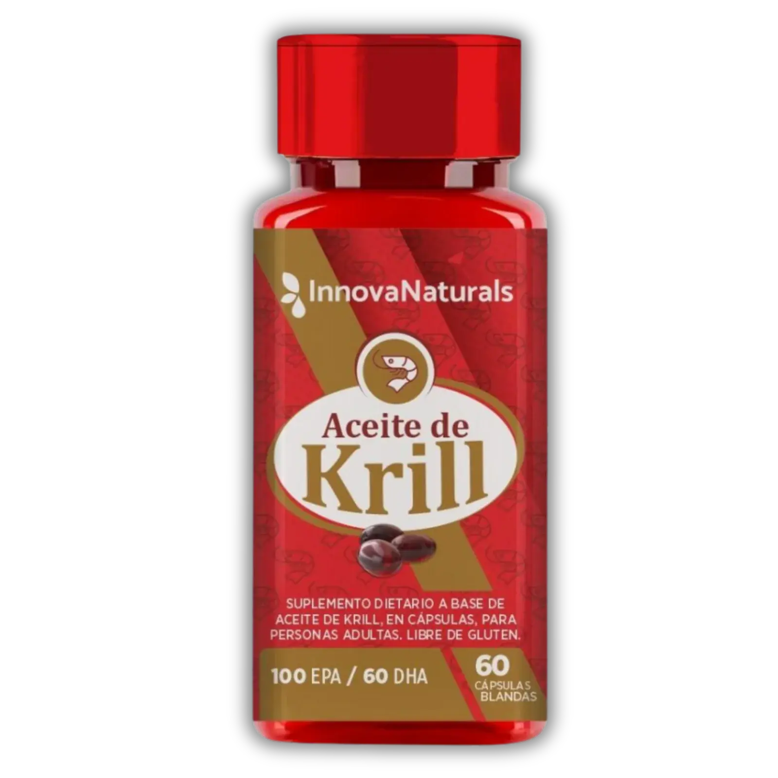 InnovaNaturals Aceite de Krill – 60 cápsulas — imagen 1
