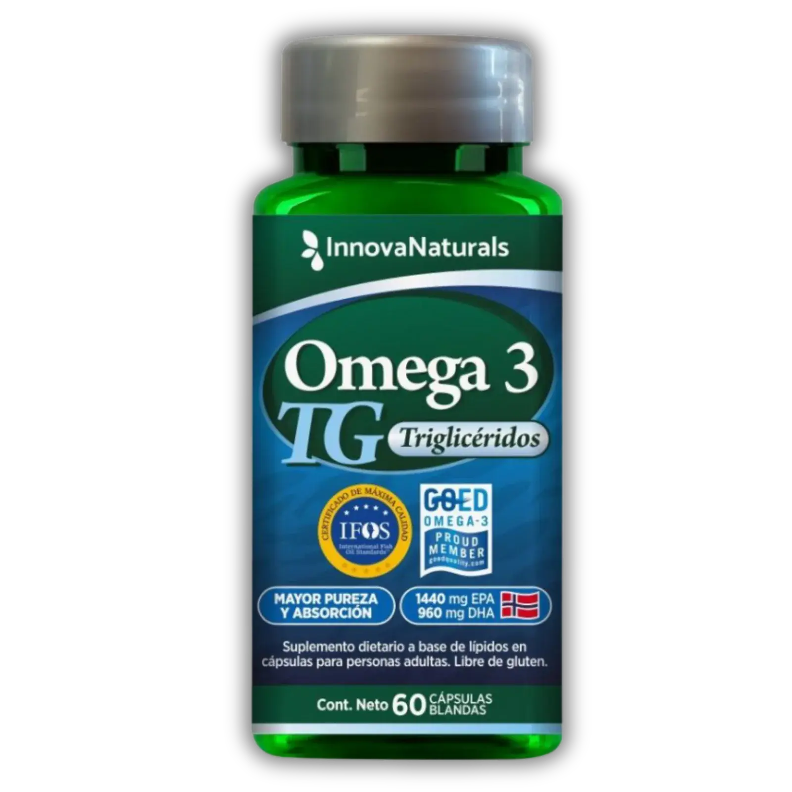 InnovaNaturals Omega 3 TG – 60 cápsulas — imagen 1
