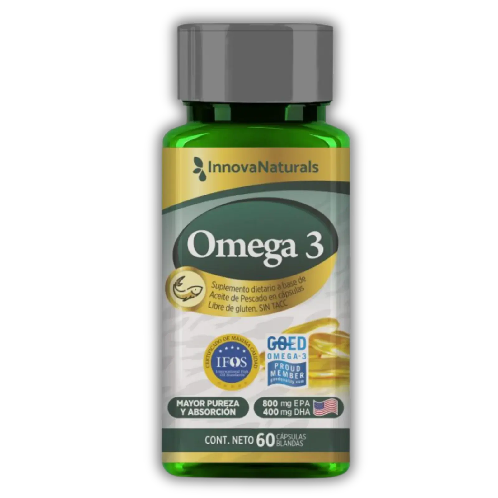 InnovaNaturals Omega 3 – 60 cápsulas — imagen 1