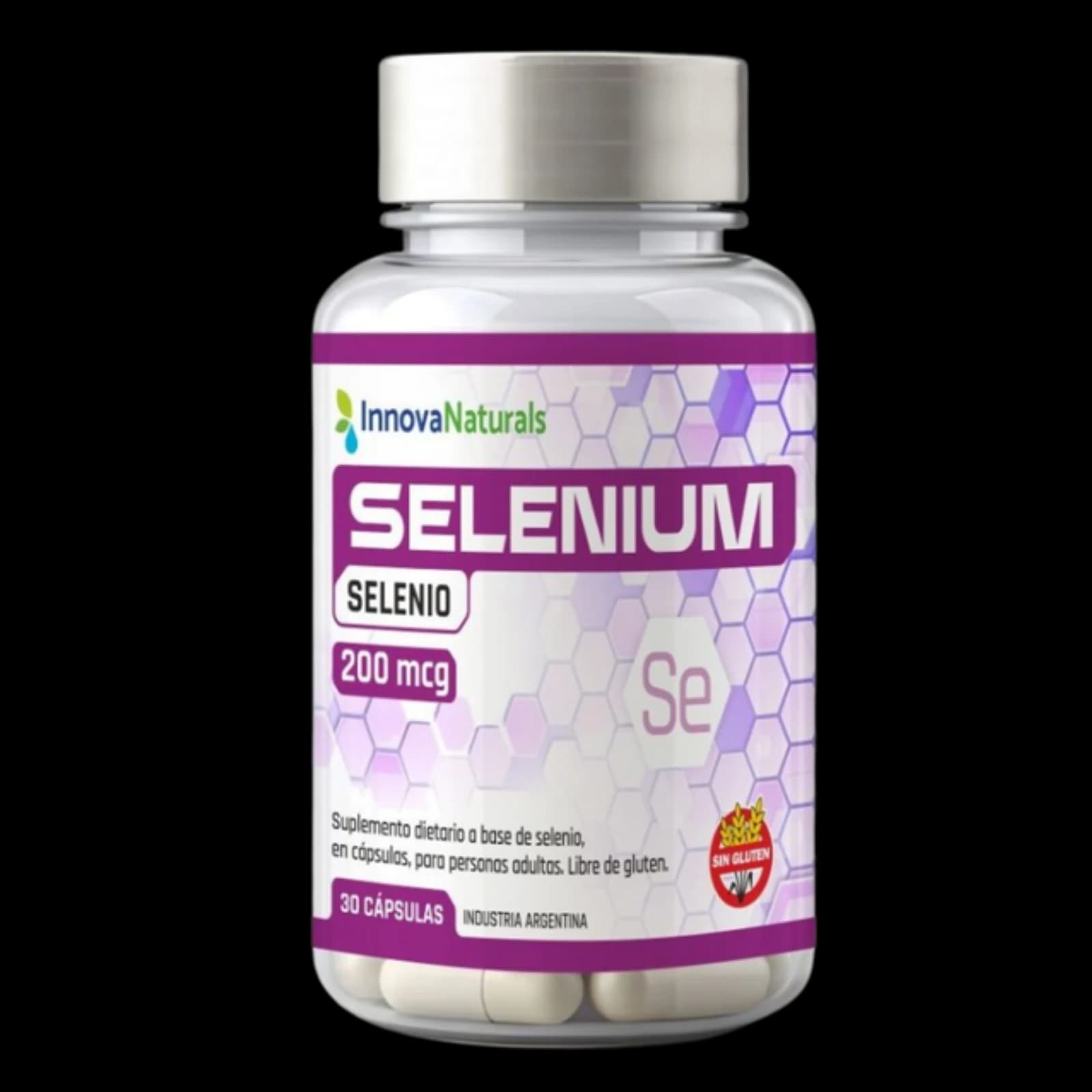 InnovaNaturals Selenium 200mcg – 30 cápsulas — imagen 1