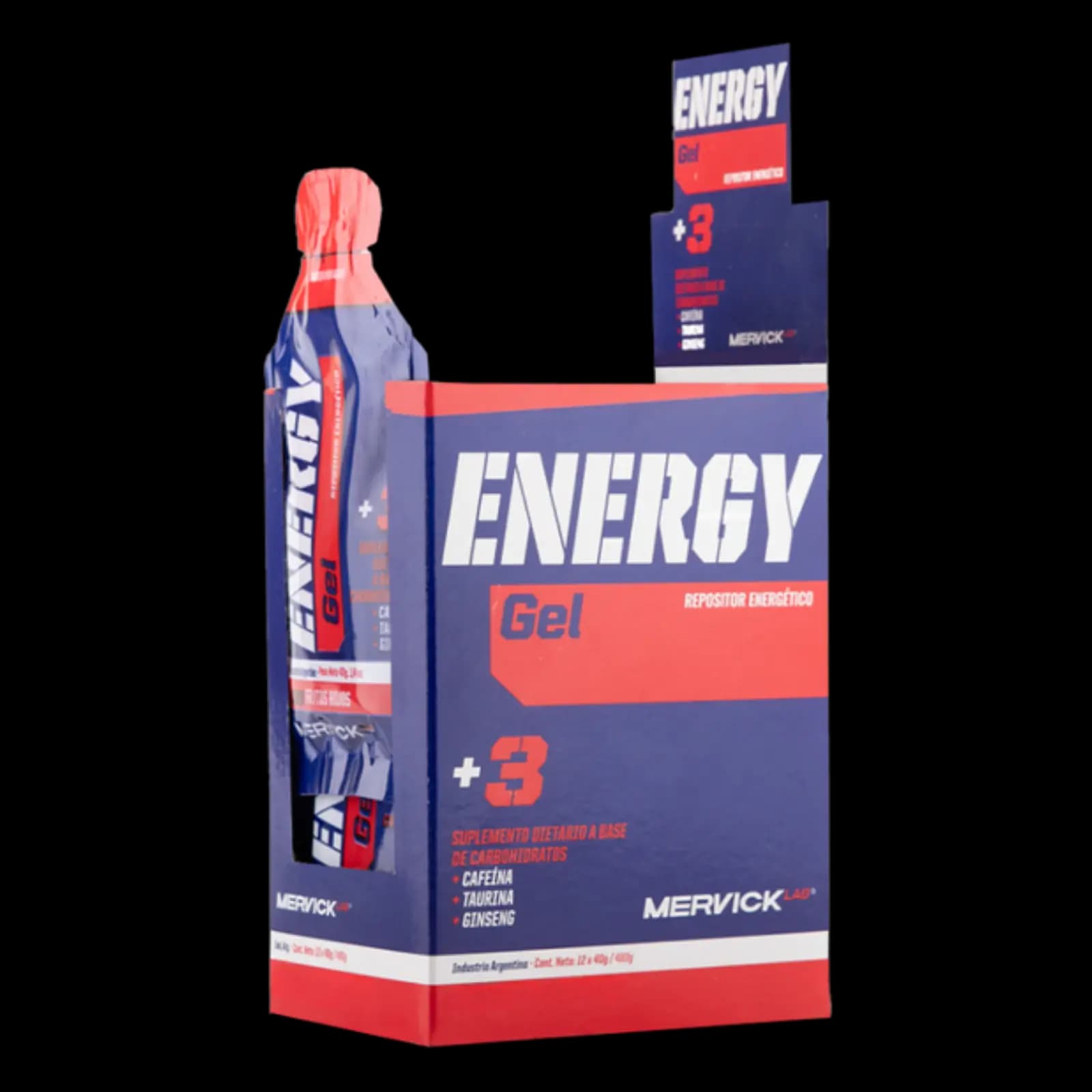 Mervick Gel Energia +3 – Caja 12 unidades — imagen 1