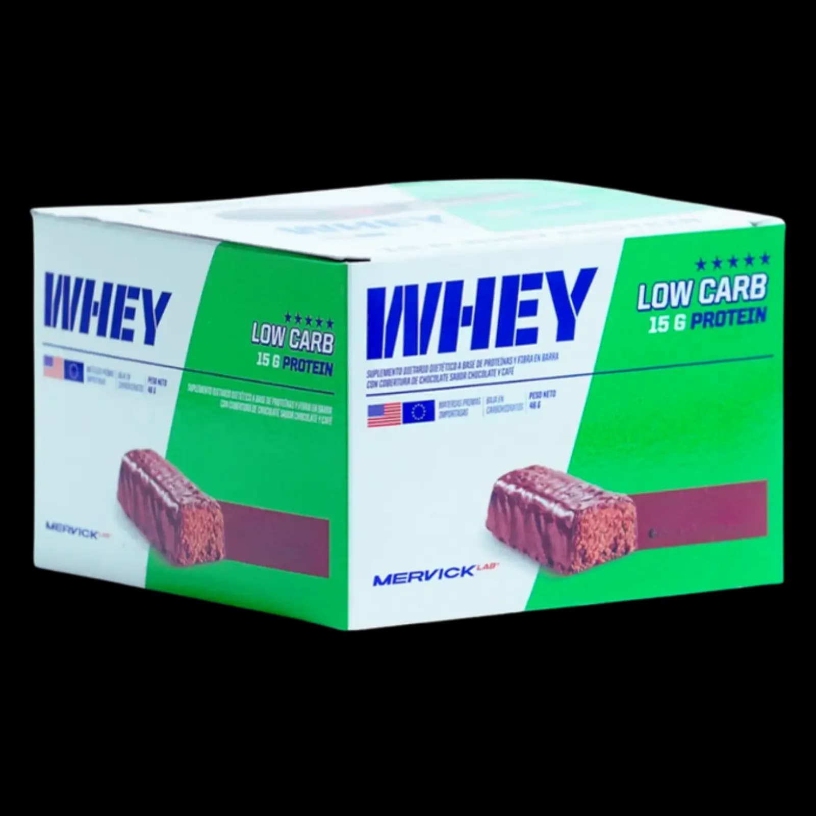 Mervick Low Carb Protein Barra 46g – Caja 12 unidades — imagen 1