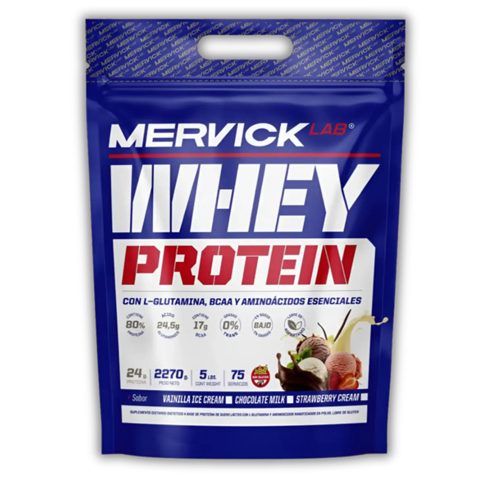 Mervick Whey Protein 5lbs — imagen 1