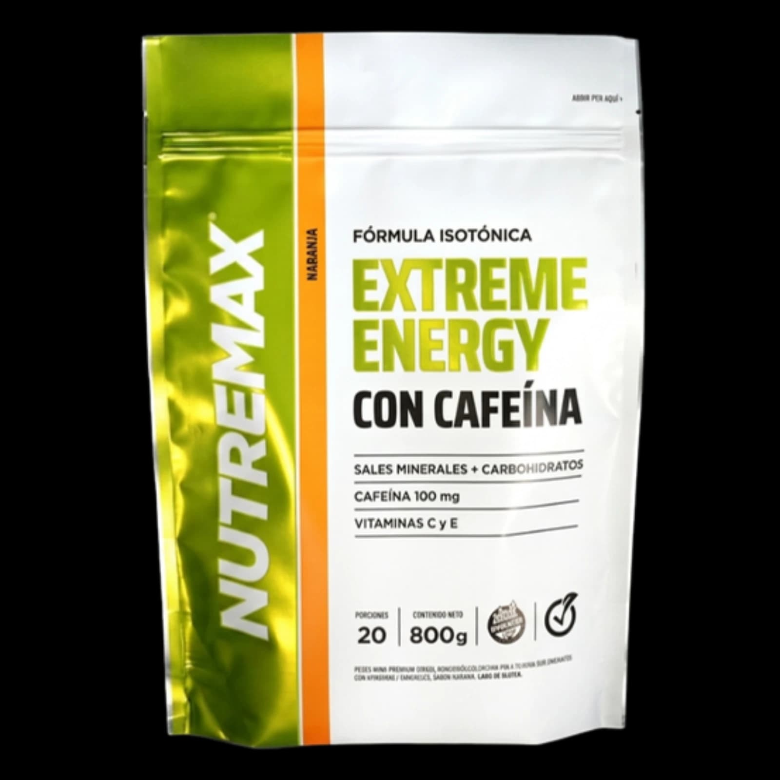 Nutremax Extreme Energy con cafeína 800g — imagen 1