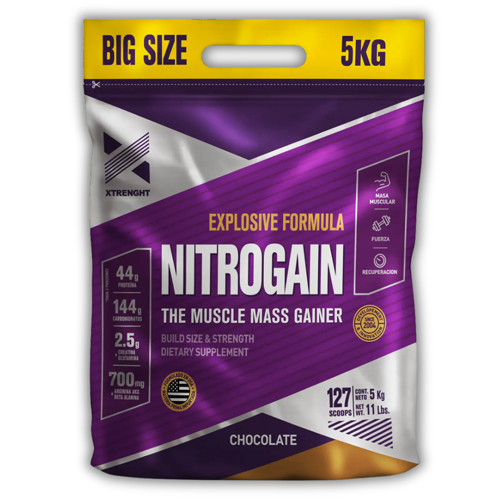 Xtrenght Nitrogain Mass Gainer 5kg — imagen 1