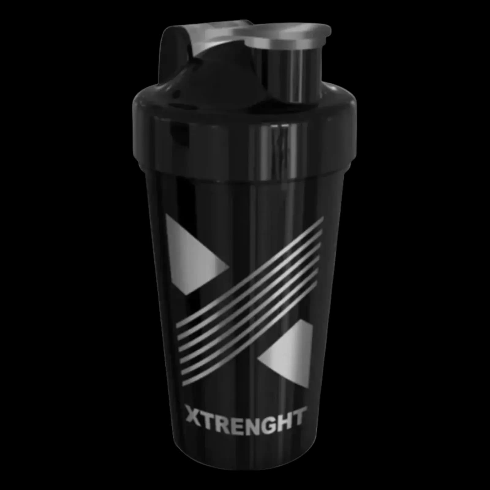 Xtrenght Shaker Negro vaso batidor con antigrumos 600 cc — imagen 1