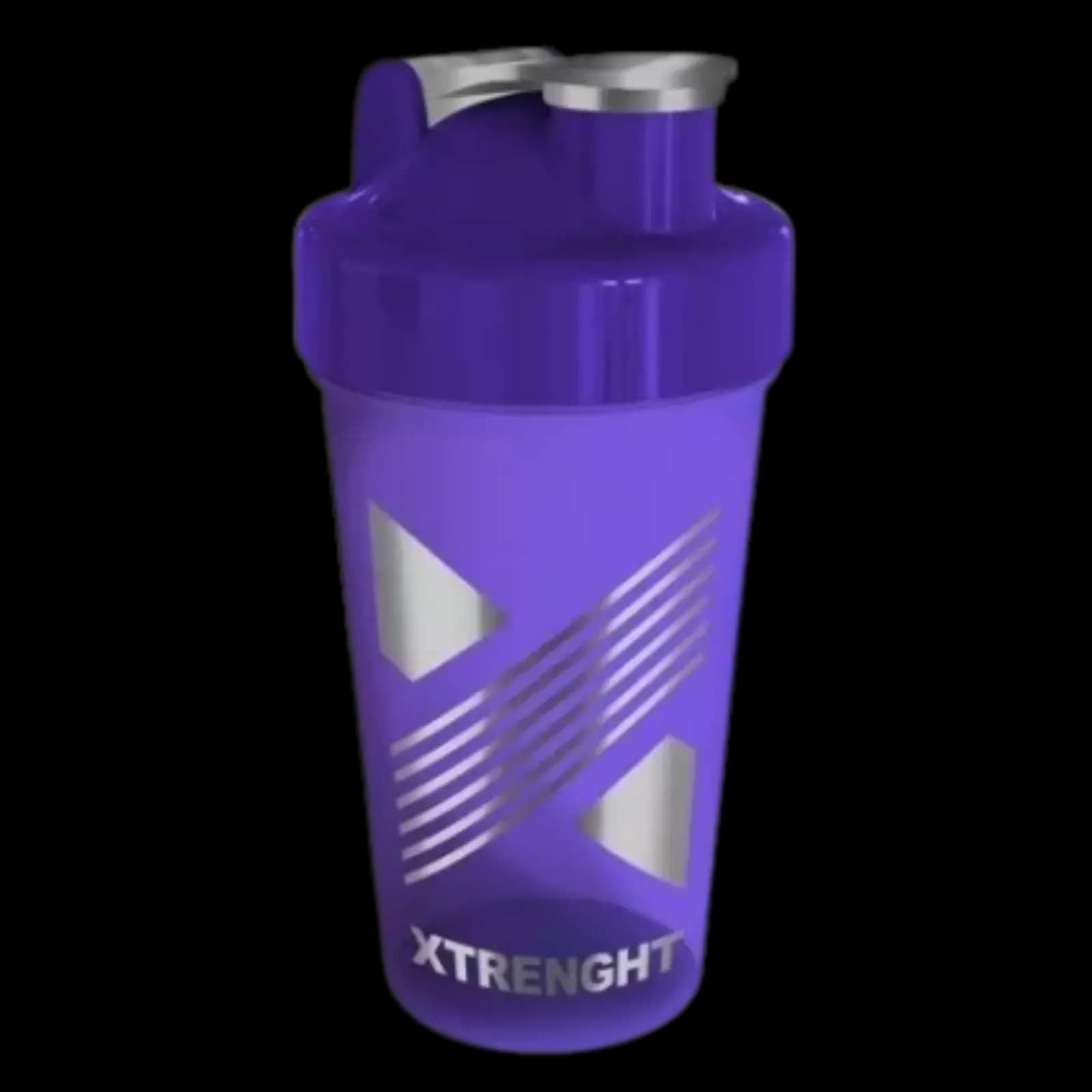 Xtrenght Shaker Violeta vaso batidor con antigrumos 600 cc — imagen 1